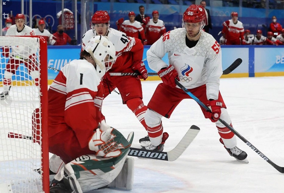 Хоккей Россия - Дания от 16.02.2022: 1/4 финала